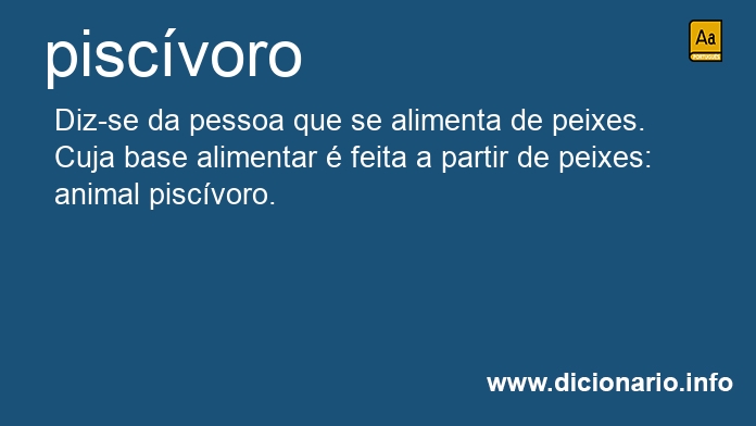 Significado de piscvoros
