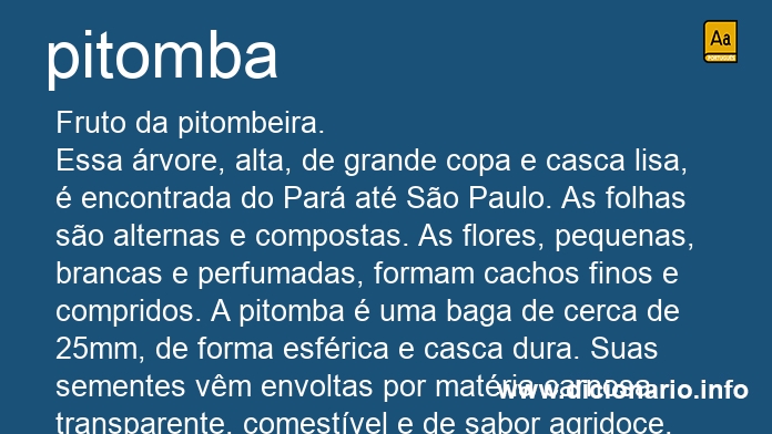 Significado de pitomba