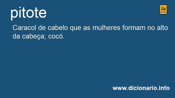 Significado de pitote