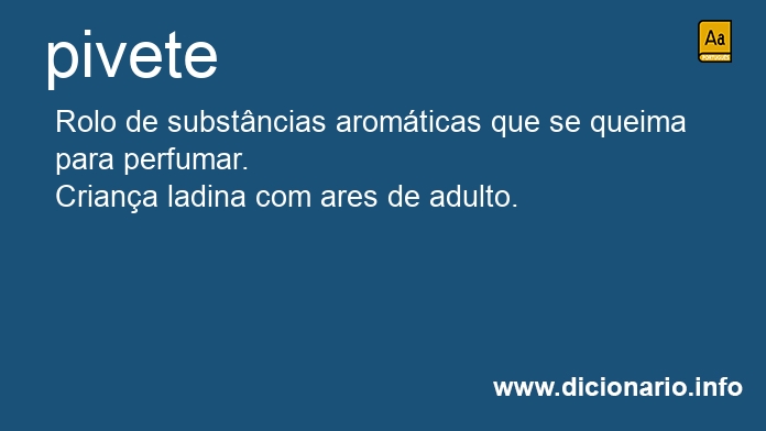 Significado de pivete