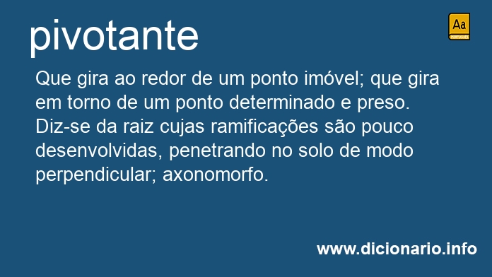 Significado de pivotantes