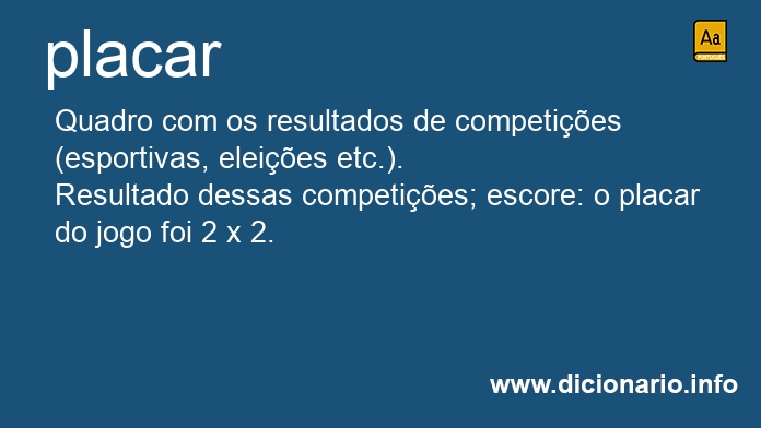 Significado de placares