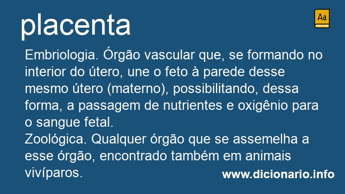 Significado de placentas