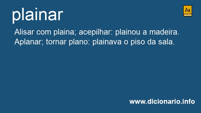 Significado de plainarei