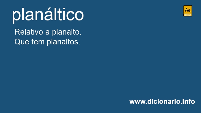 Significado de planltico