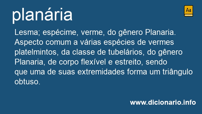 Significado de planrias