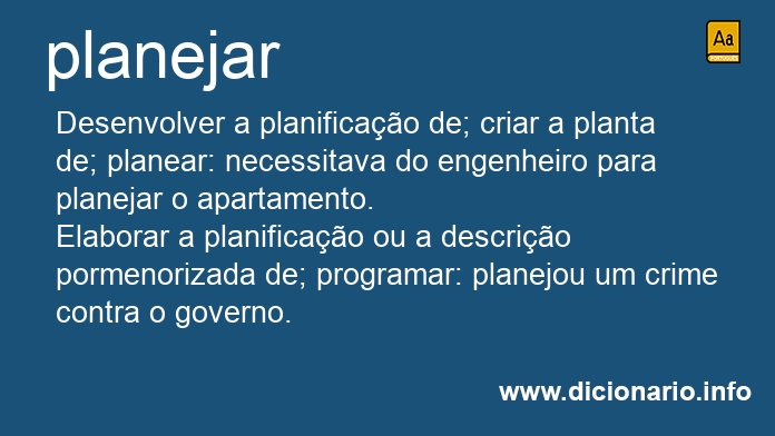 Significado de planejam