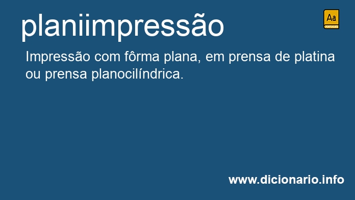 Significado de planiimpresso