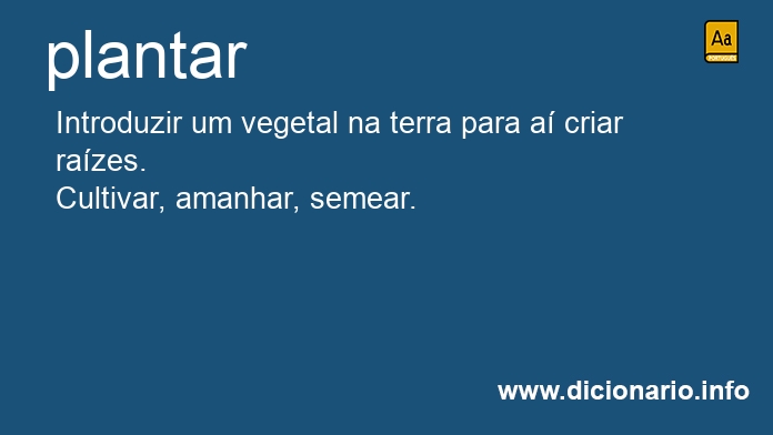 Significado de plantar