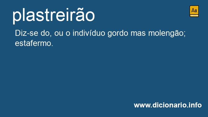 Significado de plastreiro