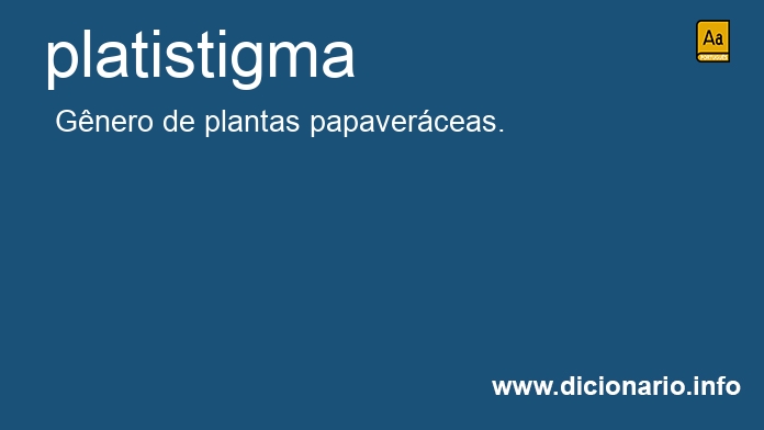 Significado de platistigma