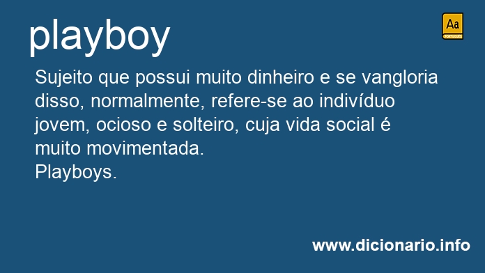 Significado de playboy