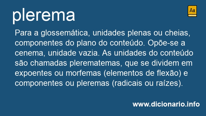 Significado de plerema