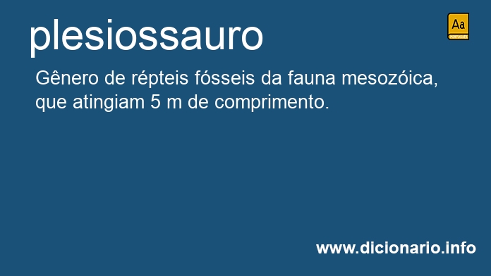 Significado de plesiossauros
