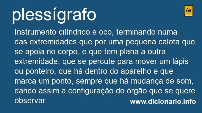 Significado de plessgrafo