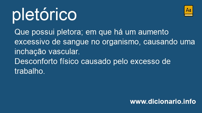 Significado de pletrica