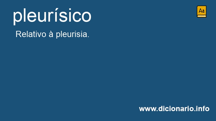 Significado de pleursico