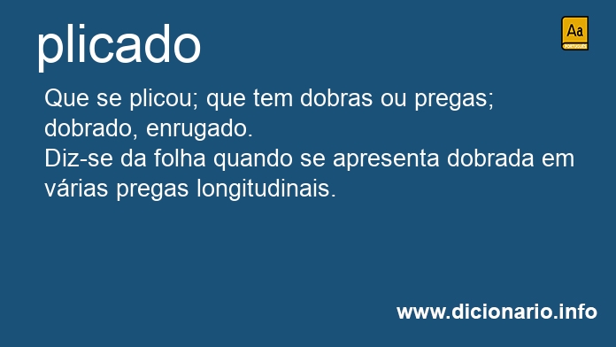 Significado de plicado