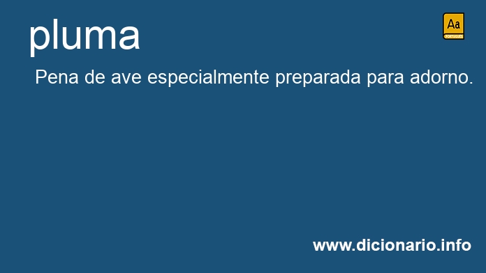Significado de pluma