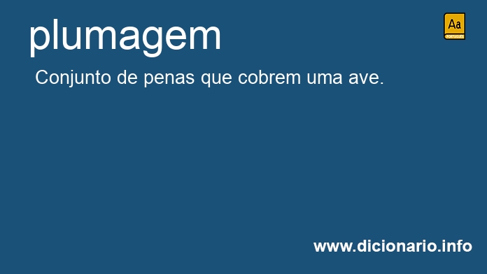 Significado de plumagens