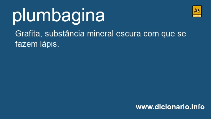 Significado de plumbagina