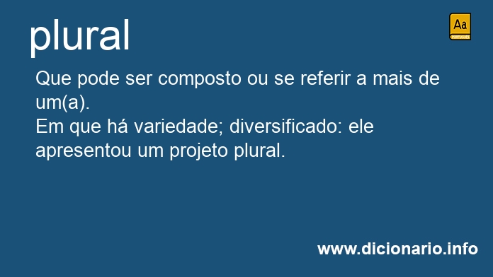 Significado de plural