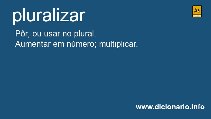 Significado de pluralizar