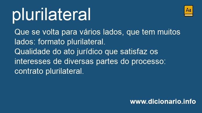 Significado de plurilateral