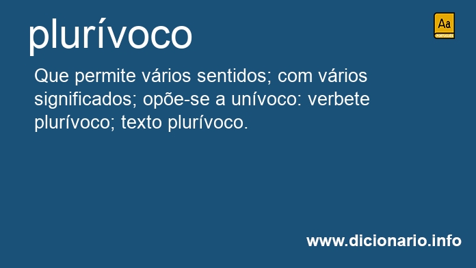 Significado de plurvoca