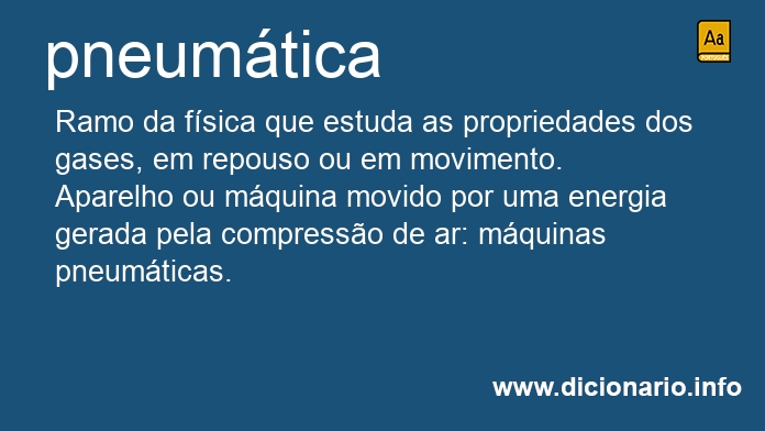 Significado de pneumticas