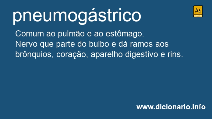 Significado de pneumogstrico