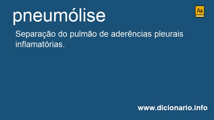 Significado de pneumlise