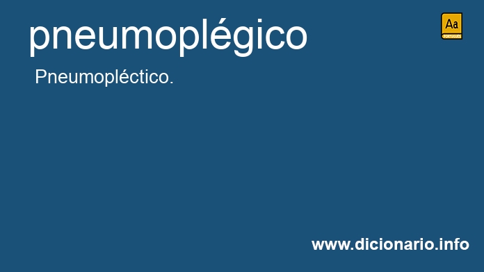 Significado de pneumoplgico