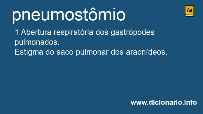 Significado de pneumostmio