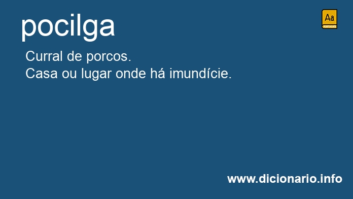 Significado de pocilgas