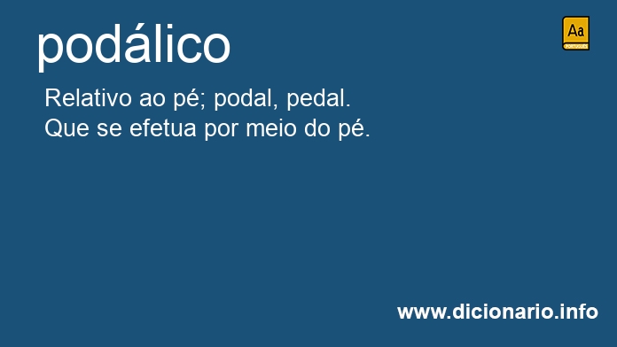 Significado de podlico