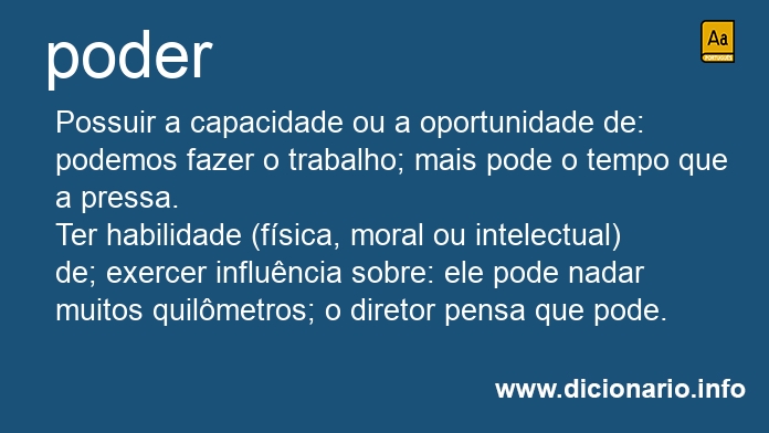 Significado de podem