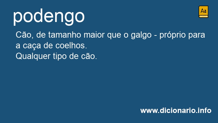 Significado de podengos