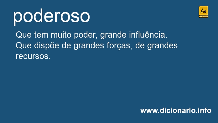 Significado de poderosos