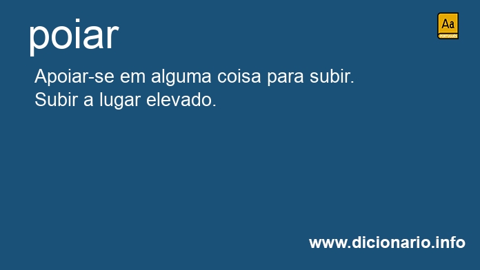 Significado de poiar