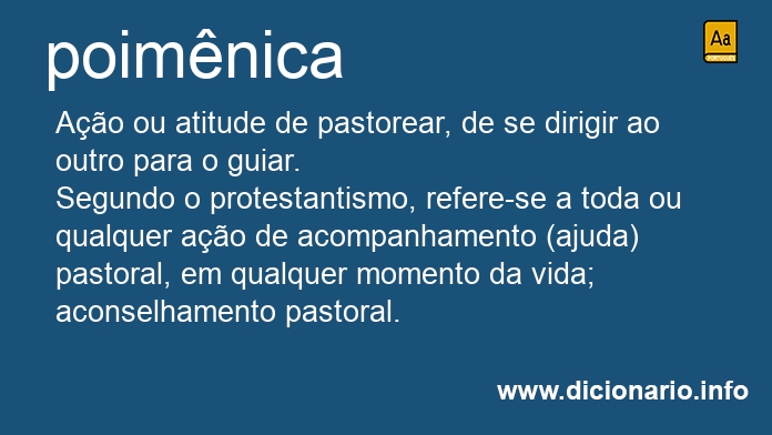 Significado de poimnica