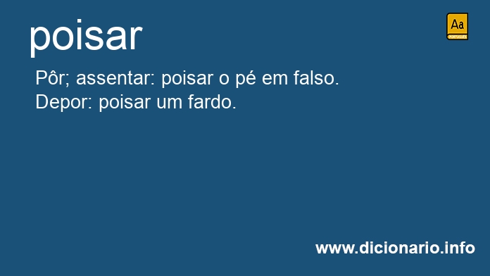 Significado de poisavam
