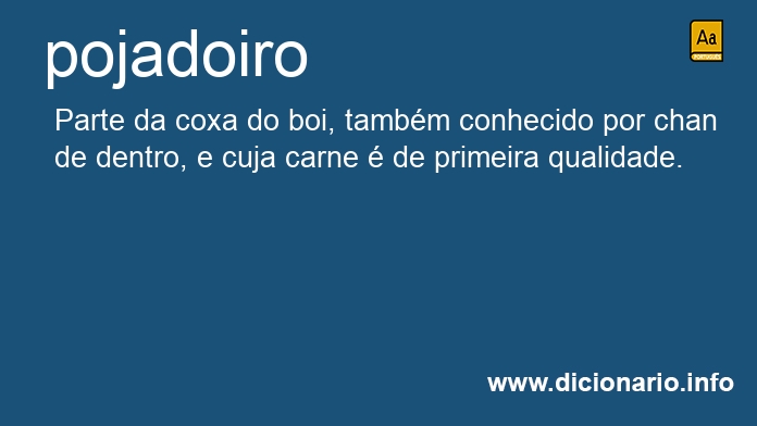 Significado de pojadoiro