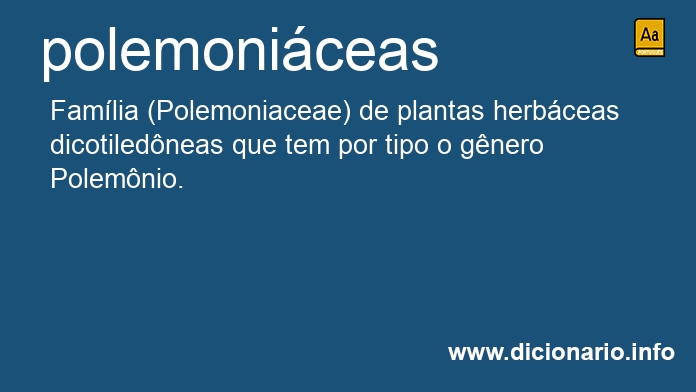 Significado de polemoniceas