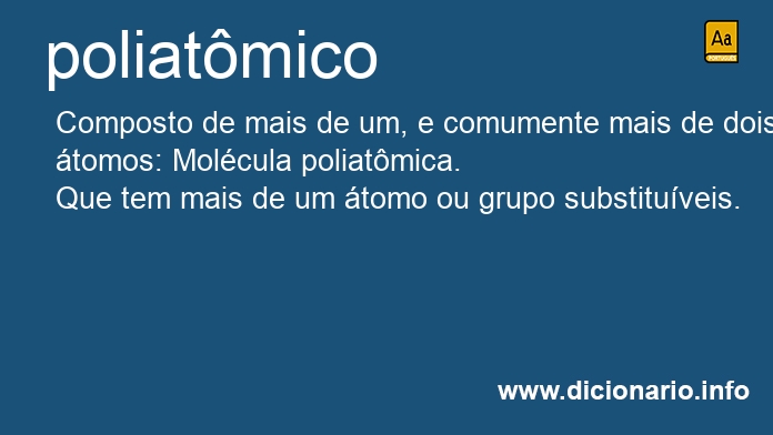 Significado de poliatmico