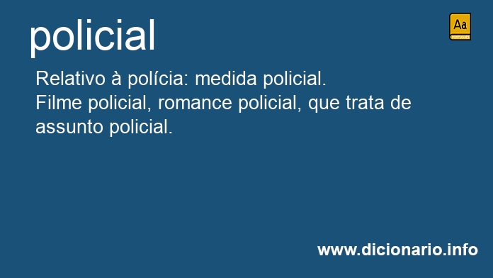 Significado de policial