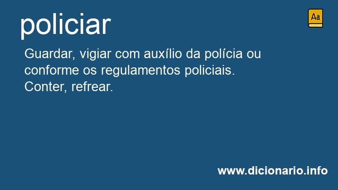 Significado de policiaramos