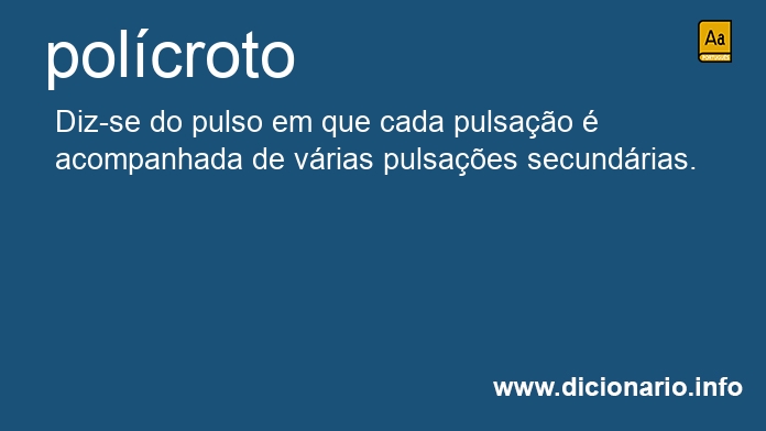 Significado de polcroto