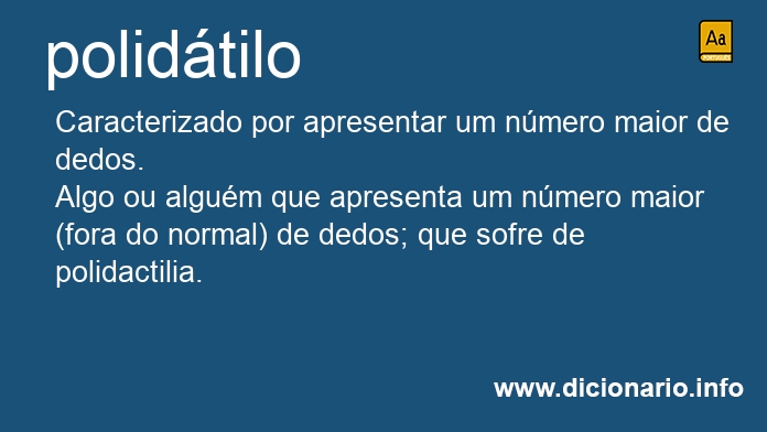 Significado de polidtilos