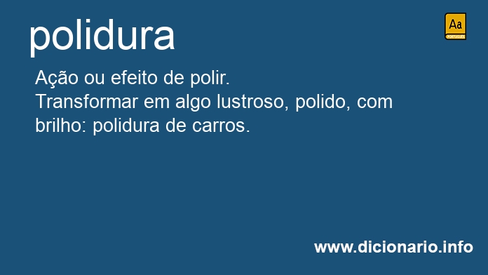 Significado de polidura